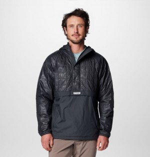 Columbia PFG Uncharted™ Insulated Hooded Anorak Men Windbreaker Black | 72490302