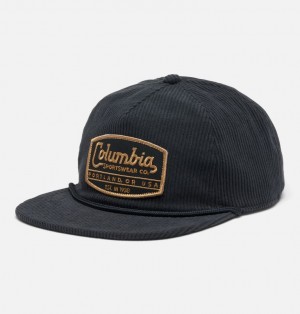 Columbia Packsaddle™ Corduroy Snap Back Men Caps Black | 13547106