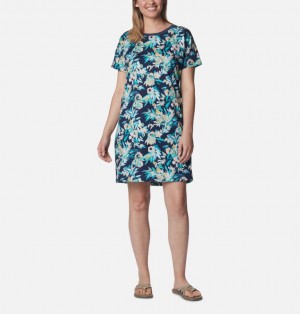 Columbia Park™ Printed Women Dress Turquoise | 85078889