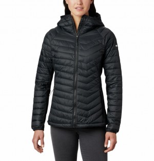 Columbia Powder Lite™ Hybrid Hooded Women Puffer Jacket Black | 89036033