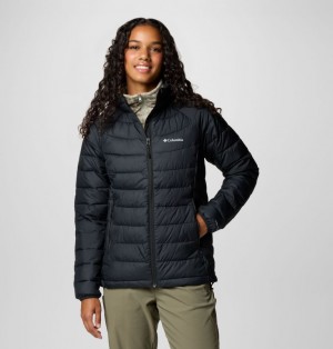 Columbia Powder Lite™ II Hooded Insulated Women Puffer Jacket Black | 42656021