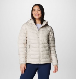 Columbia Powder Lite™ II Hooded Insulated Women Puffer Jacket White | 43095520