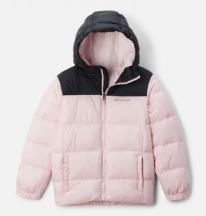 Columbia Puffect™ II Hooded Boys's Jackets Pink | 75569446