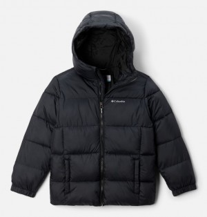 Columbia Puffect™ II Hooded Boys's Jackets Black | 66976379