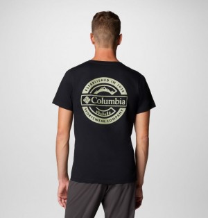 Columbia Rapid Ridge™ II Organic Cotton Men T Shirts Black | 78641484