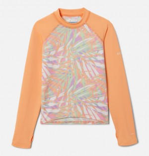 Columbia Sandy Shores™ Technical Printed Girls's T Shirts Pink | 80791767