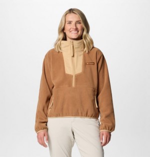 Columbia Sequoia Grove™ Half Zip Women Fleece Brown | 48632746