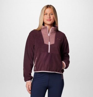 Columbia Sequoia Grove™ Half Zip Women Fleece Burgundy | 49058529