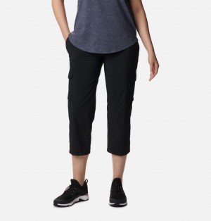 Columbia Silver Ridge Utility™ Cargo Walking Capri Women Hiking Pants Black | 25661514