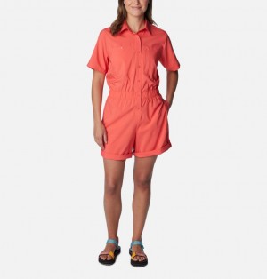 Columbia Silver Ridge Utility™ Women Rompers Coral | 61511263