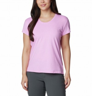 Columbia Sun Trek™ Technical Women T Shirts Pink | 6431045