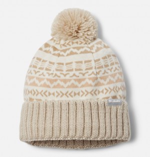 Columbia Sweater Weather™ Pom Men Beanie Beige | 12615170