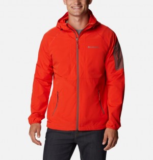 Columbia Tall Heights™ Hooded Softshell Men Softshell Jackets Red | 42308067