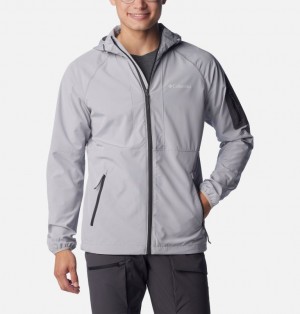 Columbia Tall Heights™ Hooded Softshell Men Softshell Jackets Grey | 54830729