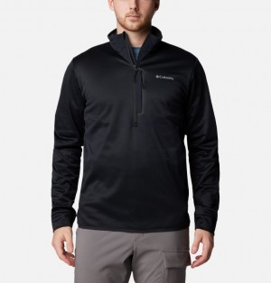 Columbia Tech™ Half Zip Men Fleece Jackets Black | 55299793