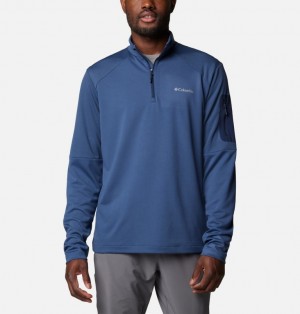 Columbia Tech™ Half zip Knit Men Sweatshirts Navy | 27250230