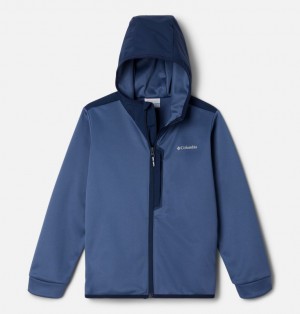 Columbia Tech™ Hooded Boys's Fleece Jackets Navy | 18100764