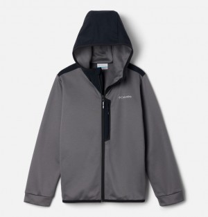 Columbia Tech™ Hooded Boys's Fleece Jackets Grey | 68152961