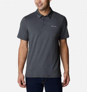 Columbia Tech Trail™ Men Polo Shirts Black | 3725927