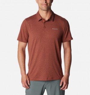Columbia Tech Trail™ Men Polo Shirts Coral | 10266703
