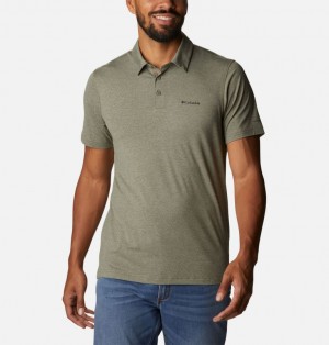 Columbia Tech Trail™ Men Polo Shirts Green | 28069859