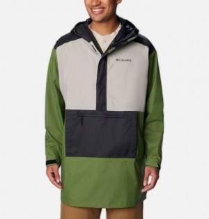 Columbia Ten Falls™ Packable Waterproof Men Ponchos Green | 35437265