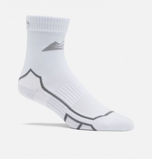 Columbia Trail Run Light-Weight Wool Low Cut Men Socks White | 67441597