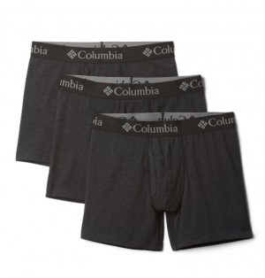 Columbia Tri Blend Boxer Briefs 3 Men Briefs Black | 68576969