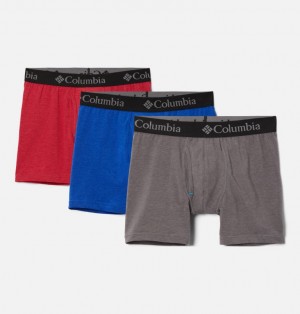 Columbia Tri Blend Boxer Briefs 3 Men Briefs Grey | 55500283