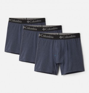 Columbia Tri Blend Boxer Briefs 3 Men Briefs Grey | 59032579