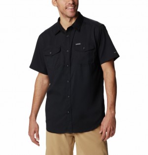 Columbia Utilizer™ II Solid Short Sleeve Men Shirts Black | 96769535