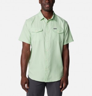Columbia Utilizer™ II Solid Short Sleeve Men Shirts Green | 53780277