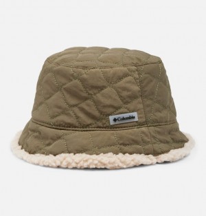 Columbia Winter Pass™ II Reversible Sherpa Quilted Women Bucket Hats Green | 62452458