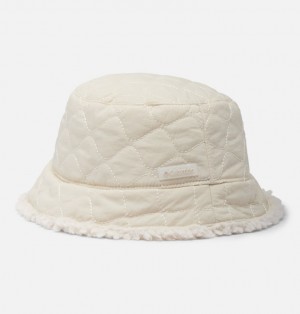 Columbia Winter Pass™ II Reversible Sherpa Quilted Women Bucket Hats White | 98008522