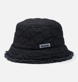 Columbia Winter Pass™ II Reversible Sherpa Quilted Women Bucket Hats Black | 940147